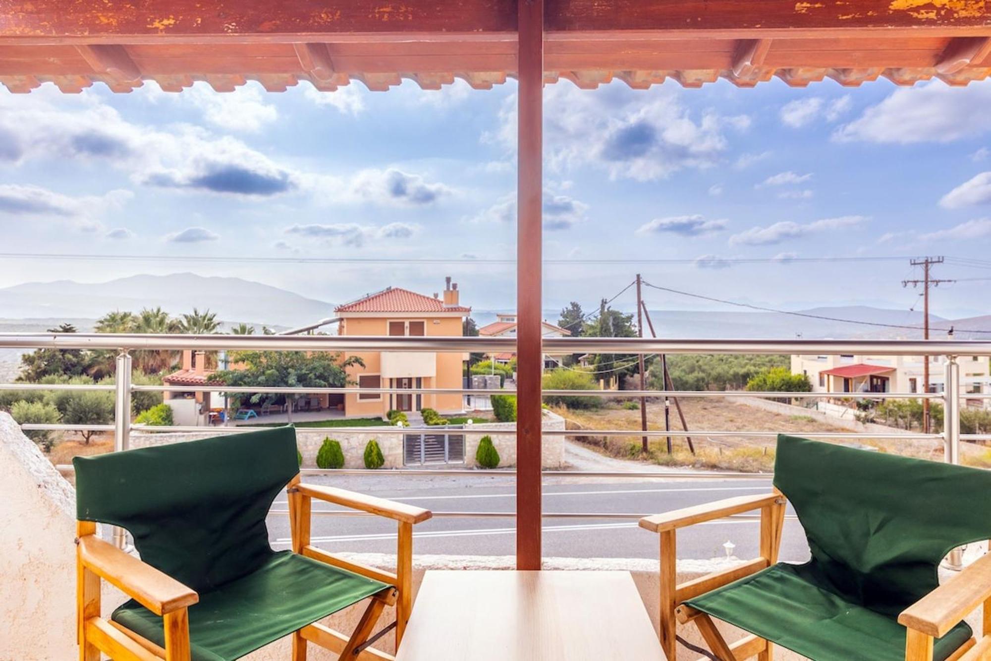 Amazing Villa Chrysanthi With Private Pool In Heraklion Epano Vathia 外观 照片