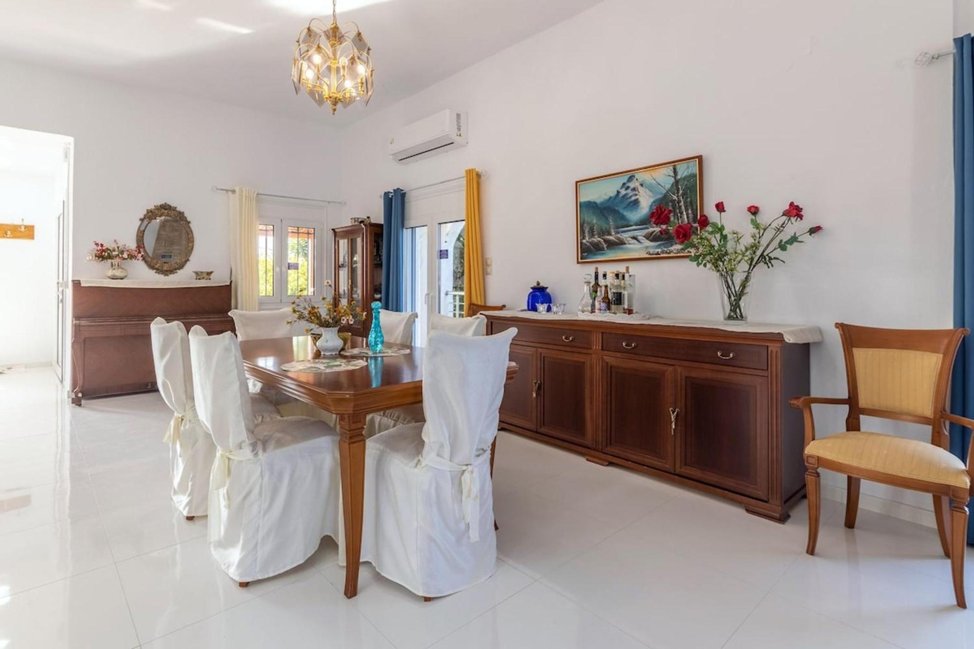 Amazing Villa Chrysanthi With Private Pool In Heraklion Epano Vathia 外观 照片