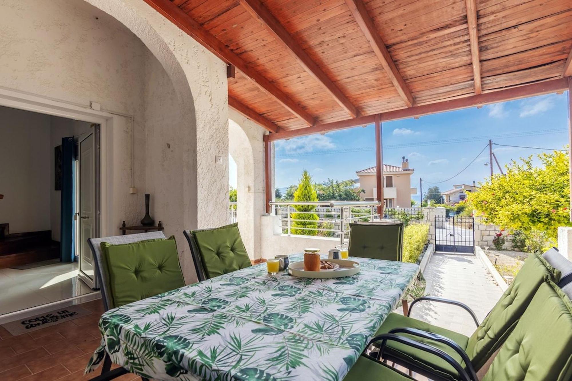 Amazing Villa Chrysanthi With Private Pool In Heraklion Epano Vathia 外观 照片